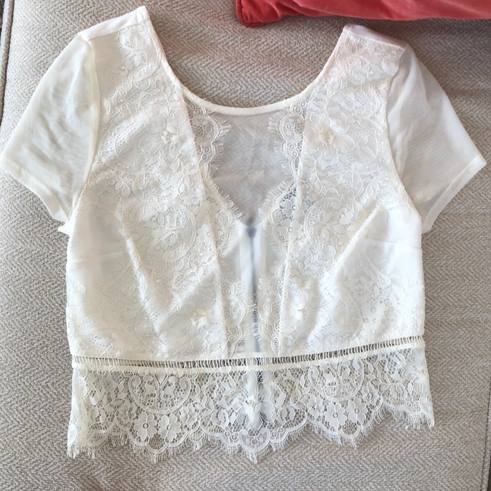 Express Lace Crop Top